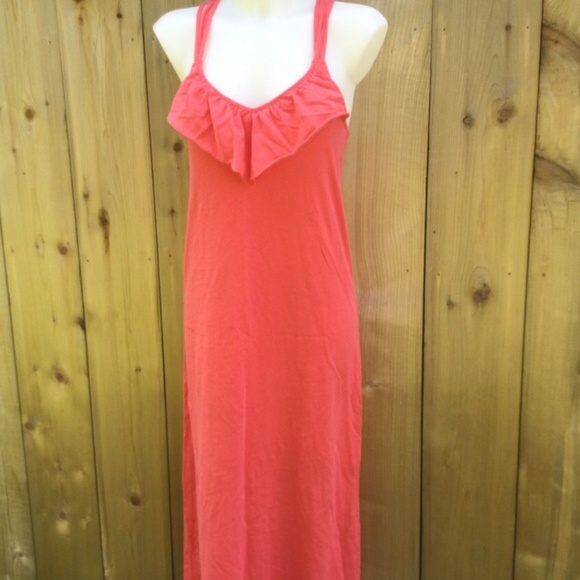Roxy coral Maxi dress size medium - Picture 2 of 8